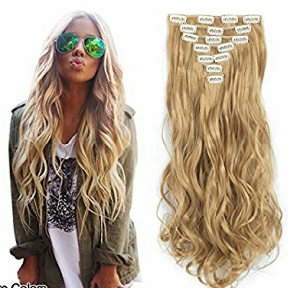 Blonde Full Head Clip in Extension main image 4